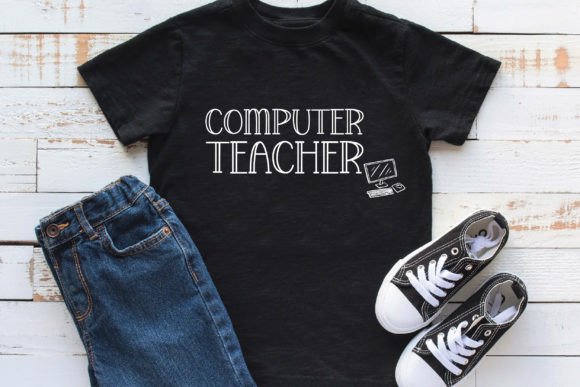 Computer Teacher Svg: Graphics for Print Templates