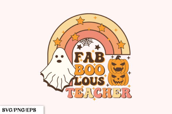 Fab Boo Lous Ghost Teacher SVG for Graphics