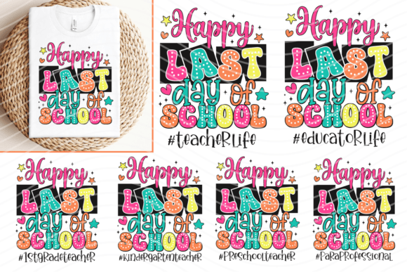 Happy Last Day of School SVG PNG Bundle for Crafts and Graphics