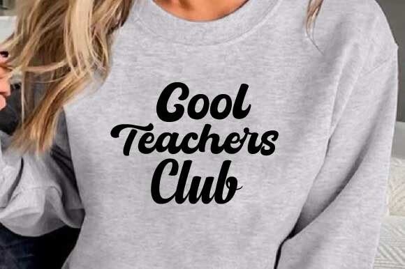 Retro Cool Teachers Club Svg: Graphics & Print Templates
