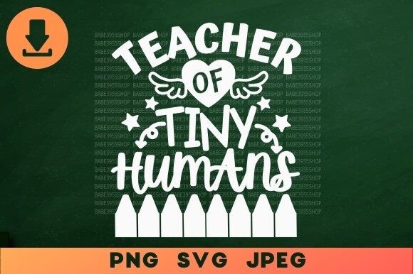 Reviewing Teacher of Tiny Humans SVG for Embroidery