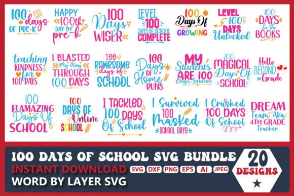 Reviewing the 100 Days of School SVG for Embroidery