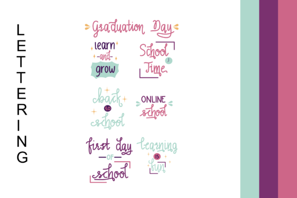 School Lettering Graphics & Illustrations