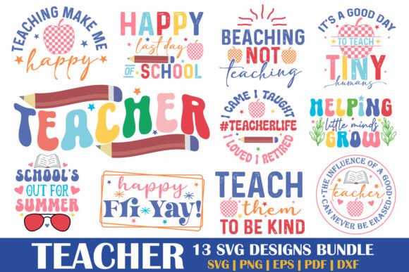 Teacher SVG Bundle: Graphics for Crafts & Branding