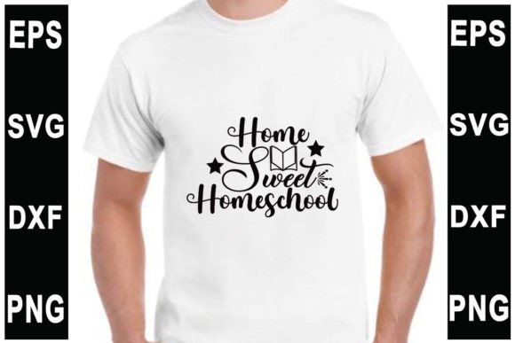 Teacher Svg Design: Home Sweet Homescho Graphics for T-Shirt Designs