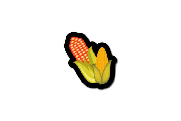 Thanksgiving Sticker Icon Corns Graphics and Icons Review