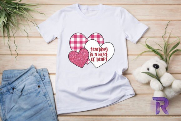 Work of Heart Teacher PNG for T-Shirt Designs & Graphics